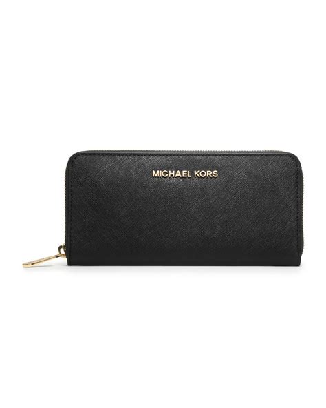 michael kors saffiano leather trifold wallet|Michael Kors saffiano wallet black.